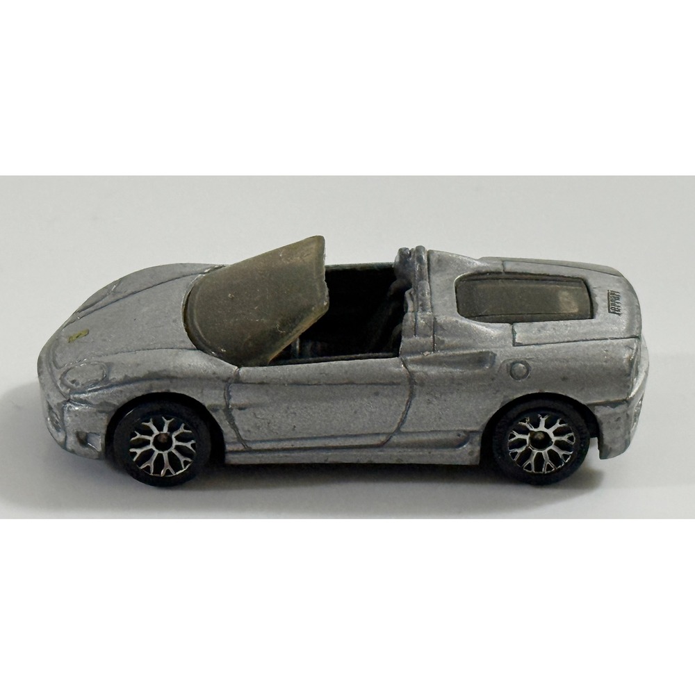 Matchbox Ferrari 360 Spider Kids 1:64 Silver Diecast‎ Convertible Toy Car 2001